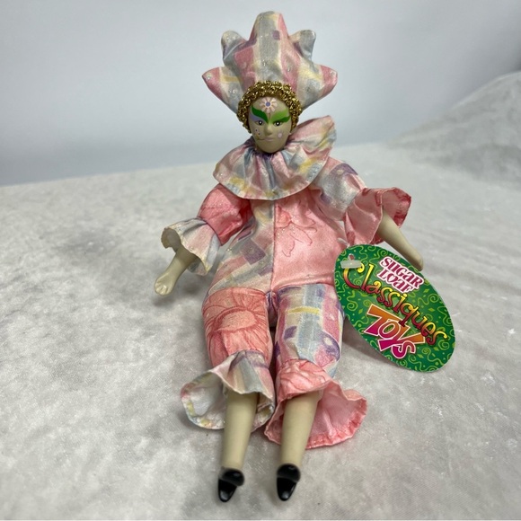 Vintage Good Stuff Harlequinn jester clown classiques porcelain face - Picture 1 of 10